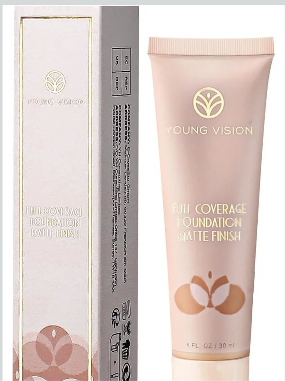 young vision Full Coverage Matte Foundation - in 01
